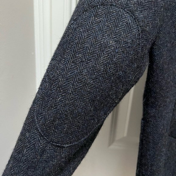 Vince Wool Herringbone Charcoal Blazer - Picture 3 of 8